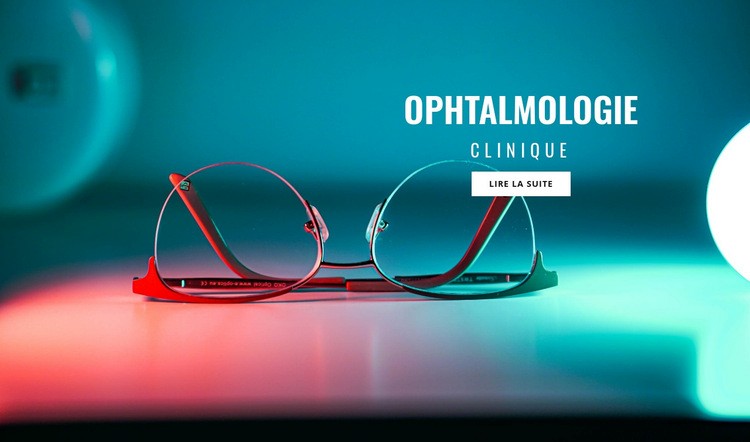 Clinique d'ophtalmologie Modèles de constructeur de sites Web
