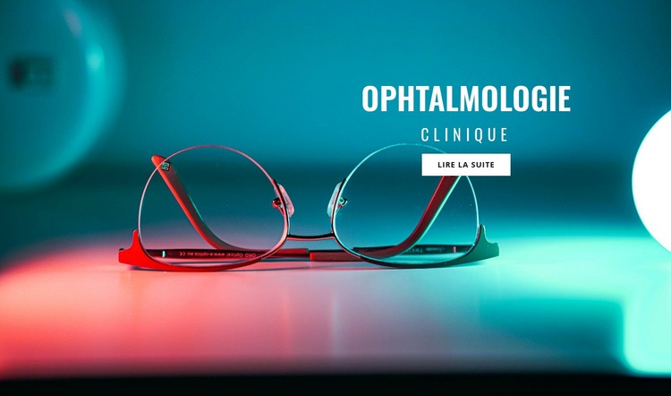 Clinique d'ophtalmologie Modèle HTML5
