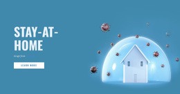 Stay-At-Home Order - Responsive Html Code