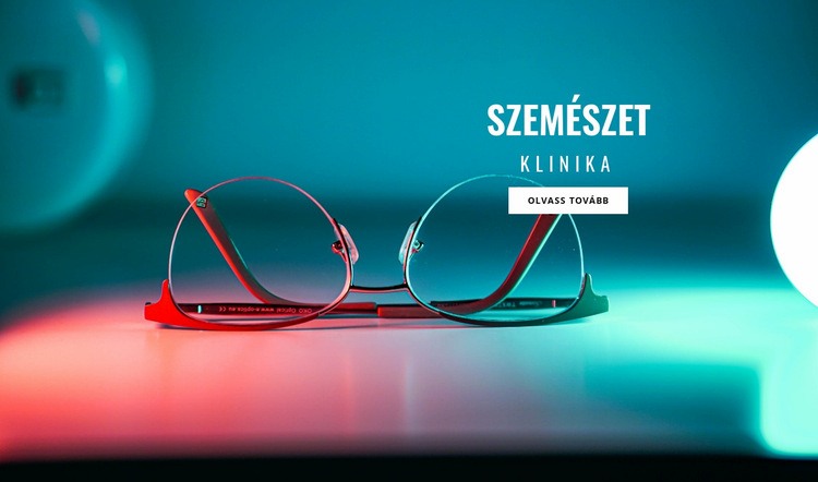 Szemészeti klinika Weboldal tervezés