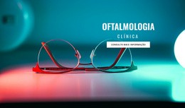 Clínica Oftalmológica - Página De Destino Gratuita, Modelo HTML5