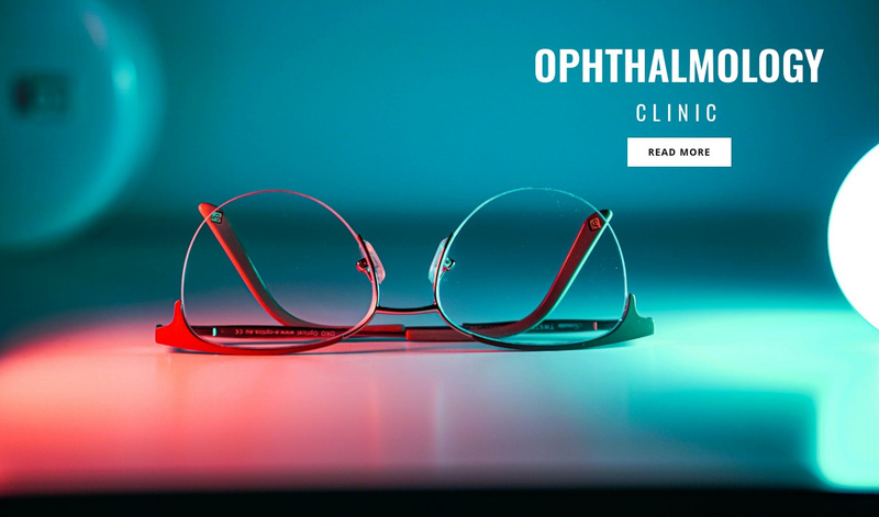 Ophthalmology clinic Squarespace Template Alternative