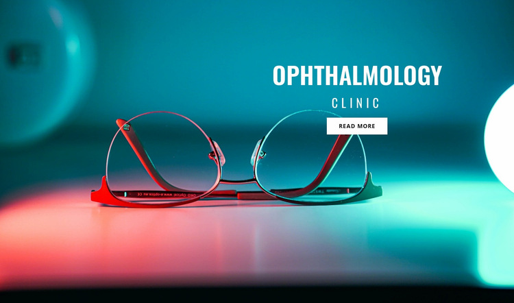 Ophthalmology clinic Website Builder Templates