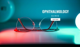 Custom Fonts, Colors And Graphics For Ophthalmology Clinic