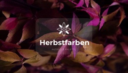 Helle Herbstfarben – Einfache HTML5-Vorlage