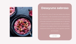 Desayuno De Frutas: Plantilla De Una Página Lista Para Usar