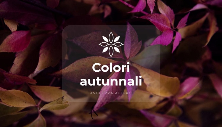 Brillanti colori autunnali Progettazione di siti web