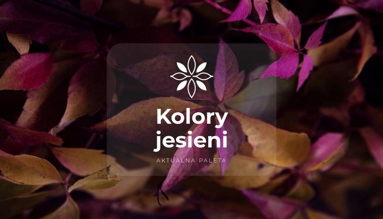 Jasne kolory jesieni Szablon