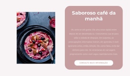 Designer De Site Para Café Da Manhã Com Frutas