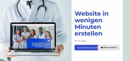 Exklusive Landingpage Für Erstellen Sie Websies In Wenigen Minuten