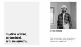 Főmérnök – Ingyenes Webhelysablon