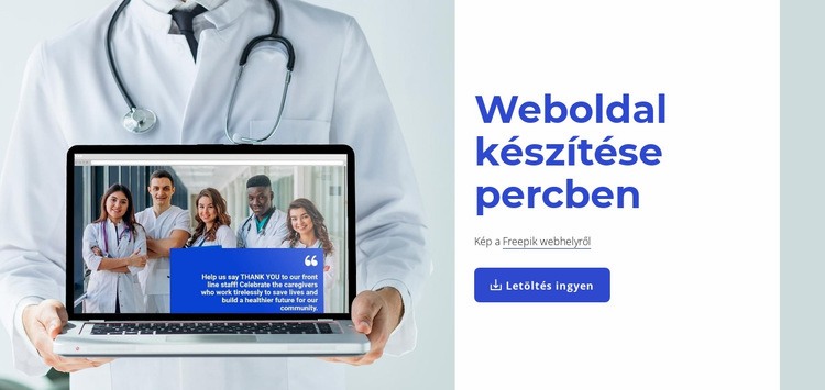 Hozzon létre weblapokat percek alatt Weboldal sablon