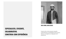 Engenheiro Chefe - Design Profissional Personalizável