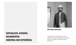 Página HTML Para Engenheiro Chefe