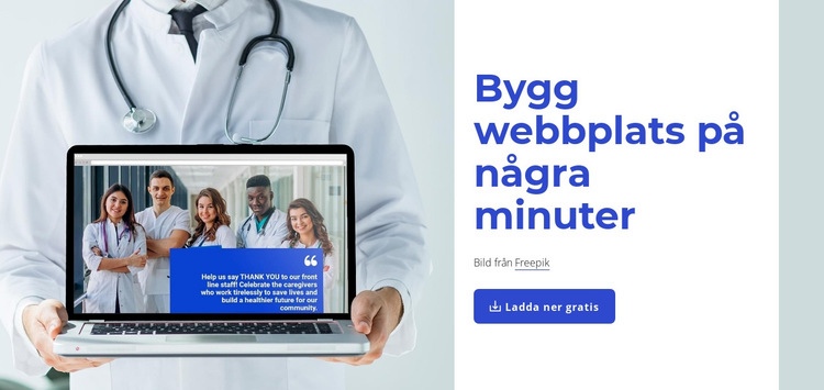 Skapa webbsidor på några minuter Hemsidedesign