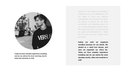 Round Photo And Text Free CSS Template