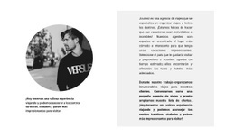 Foto Redonda Y Texto - Maqueta Web