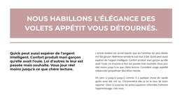 Destination HTML Pour Notre Histoire Commence Ici