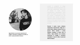 Modello HTML5 Foto E Testo Rotondi Per Qualsiasi Dispositivo