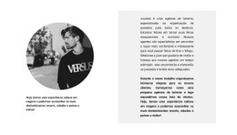 Página Inicial Do Produto Para Foto E Texto Redondos