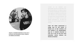 Runt Foto Och Text Mall