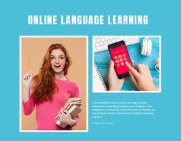 Online Engels Leren Gratis Sjabloon