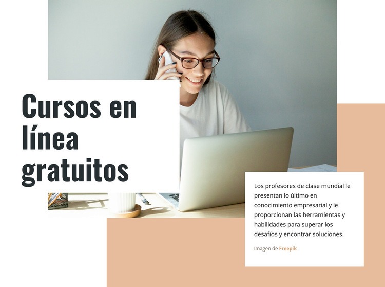 Niveles de aprendizaje Plantillas de creación de sitios web