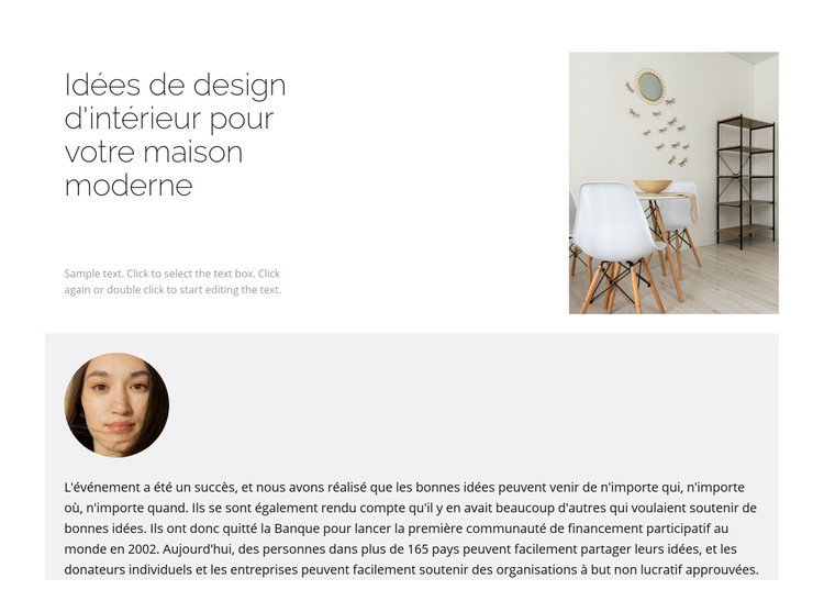 Comment créer un design confortable Modèle de site Web