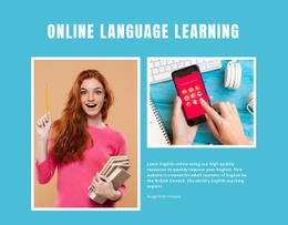 Online English Learning - Html Code Example by Nicepage
