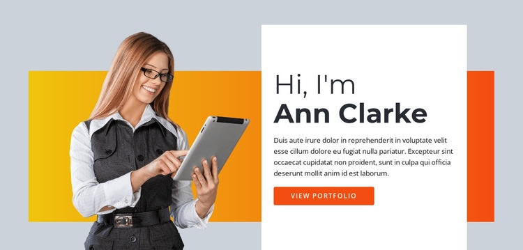 Freelance virtual assistant Website Template