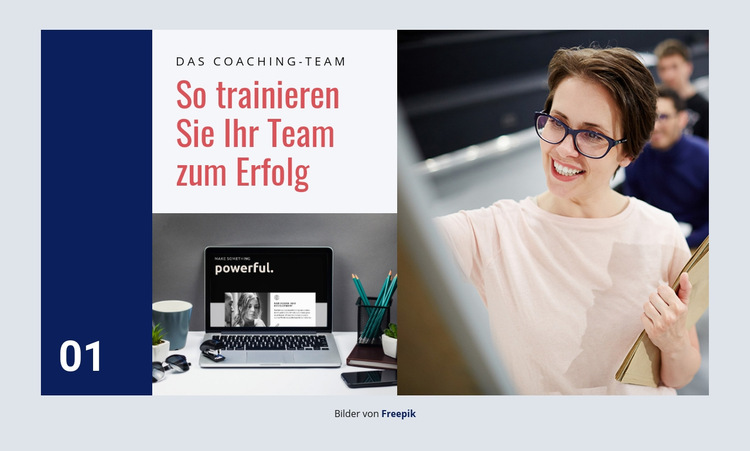 Team Coaching Website-Vorlage