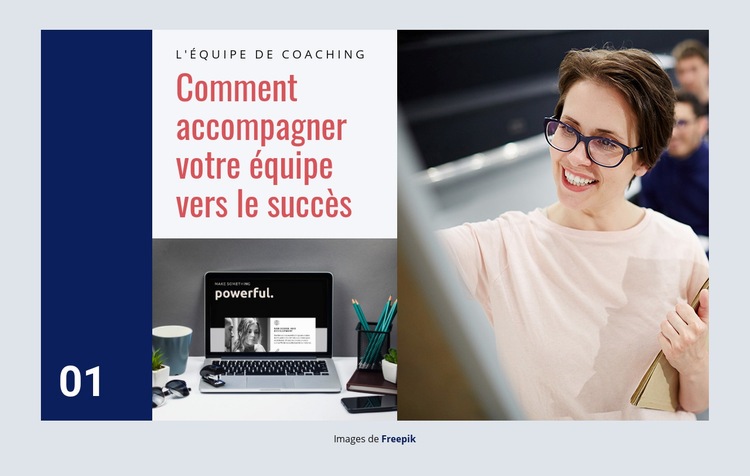 Coaching d'équipe Conception de site Web