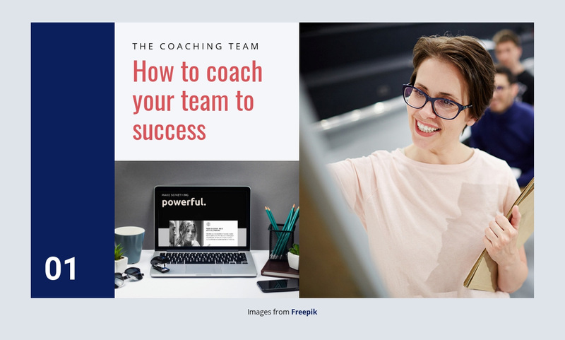 Team Coaching Web Page Design