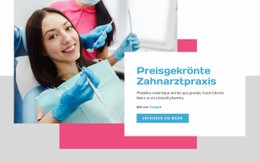 Zahnarztpraxis - Schöner Website-Builder