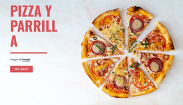 HTML Responsivo Para Pizza Y Parrilla