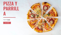 Pizza Y Parrilla: Plantilla HTML5 Adaptable