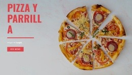 Pizza Y Parrilla: Plantilla HTML5 Adaptable