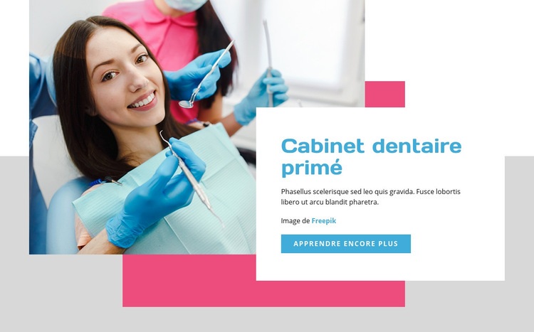Cabinet dentaire Modèles de constructeur de sites Web