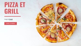 Pizza Et Grill Modèle CSS Réactif