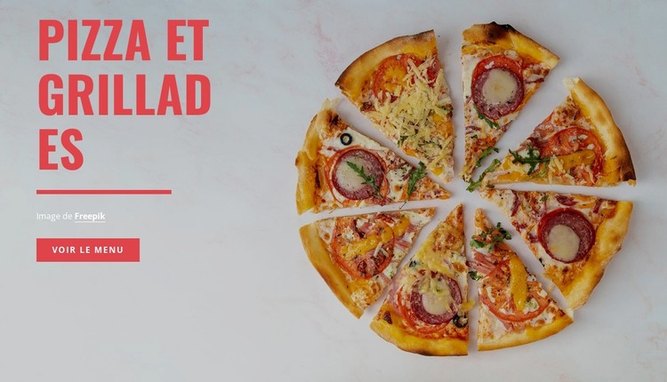 Pizza et grill Modèle CSS