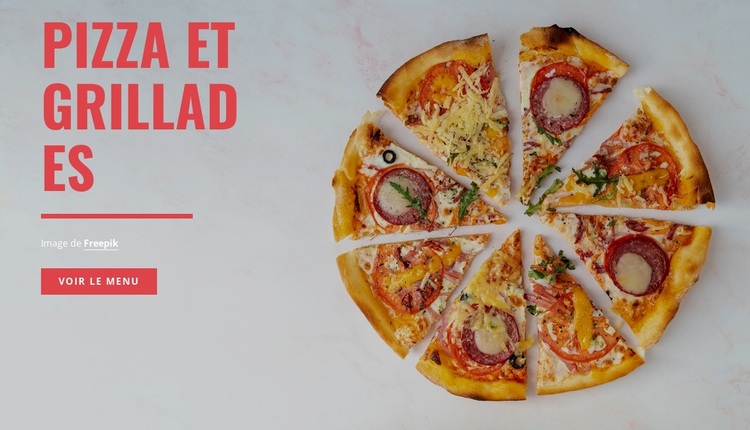 Pizza et grill Thème WordPress