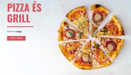 Pizza És Grill - HTML Oldalsablon