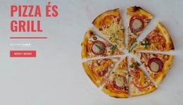 Pizza És Grill - HTML Oldalsablon