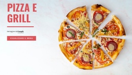 Pizza E Grill - Modello Di Una Pagina
