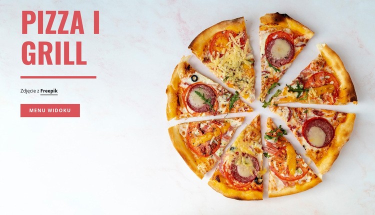Pizza i grill Szablon HTML5
