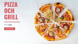 Pizza Och Grill Responsiv CSS-Mall