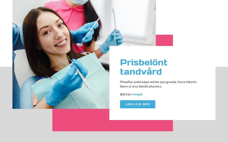 Tandvård HTML-mall