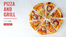 Pizza En Grill - Eenvoudig Websitesjabloon