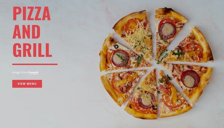 Pizza and Grill Wix Template Alternative