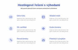 Bezplatná Šablona Návrhu Pro Řešení Cloudového Hostingu